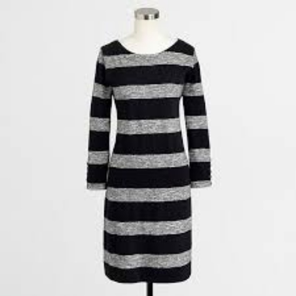 J. Crew Factory Dresses & Skirts - J CREW Factory Striped Boatneck Dress Sz M